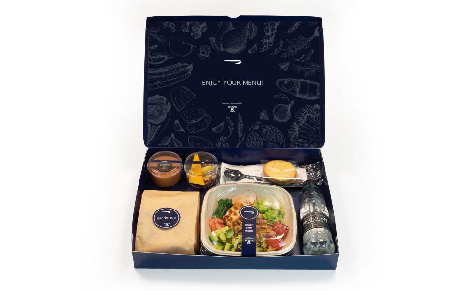 British Airways meal box