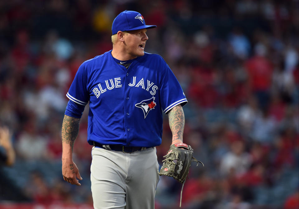 Former MLB pitcher Mat Latos has received a restraining order, requiring him to stay at least 500 feet away from his ex-girlfriend at all times. (Photo by Chris Williams/Icon Sportswire)