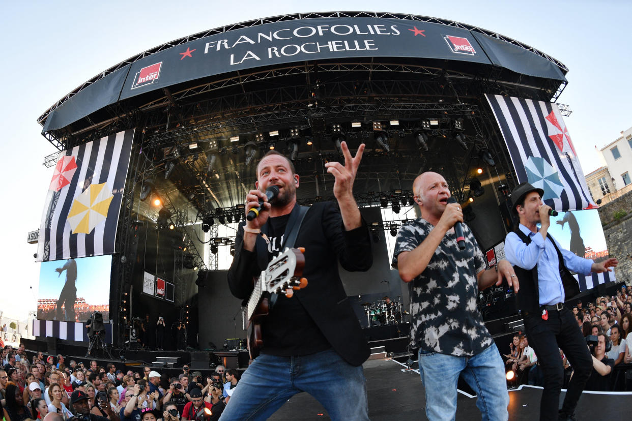 Le groupe Tryo en 2017 aux Francofolies de La Rochelle (Photo XAVIER LEOTY / AFP)