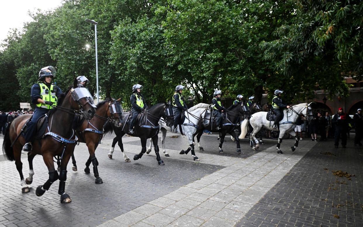 There are 13 mounted police sections in the UK and they are frequently deployed at events where crowds must be carefully managed – such as a large-scale protest