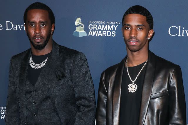 <p>Image Press Agency/NurPhoto/Shutterstock</p> Sean 'Diddy' Combs and Christian 'King' Combs in Beverly Hills in January 2020