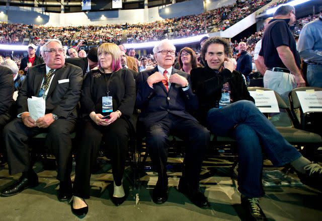 <p> Daniel Acker/Bloomberg via Getty</p> From left: Howard, Susie, Warren and Peter Buffett in 2011