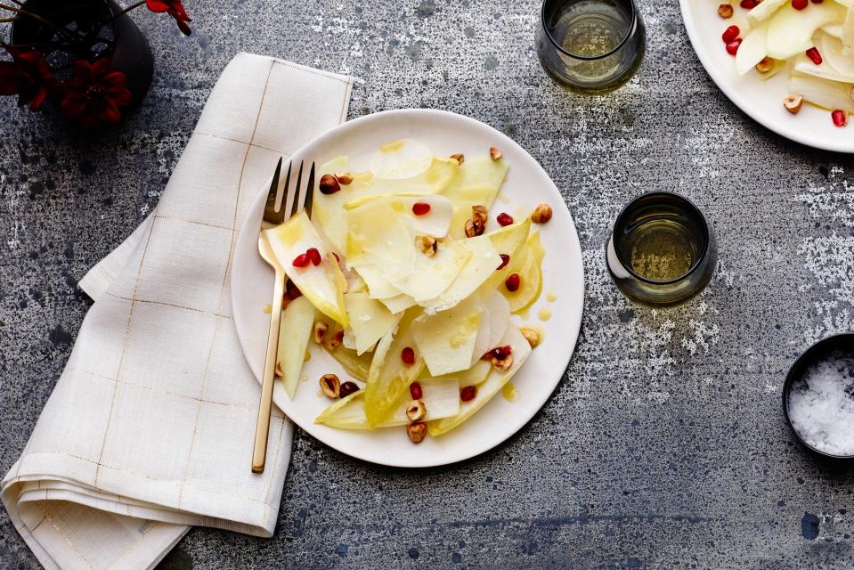 Winter White Salad With Endive and Pomegranate