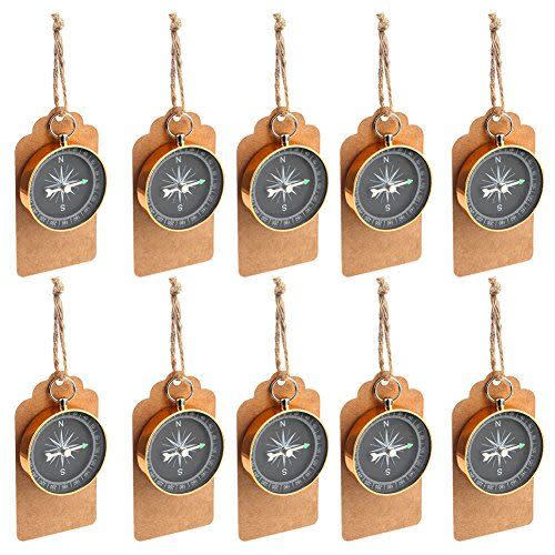 Compass Wedding Favors With Tags (Set of 50)