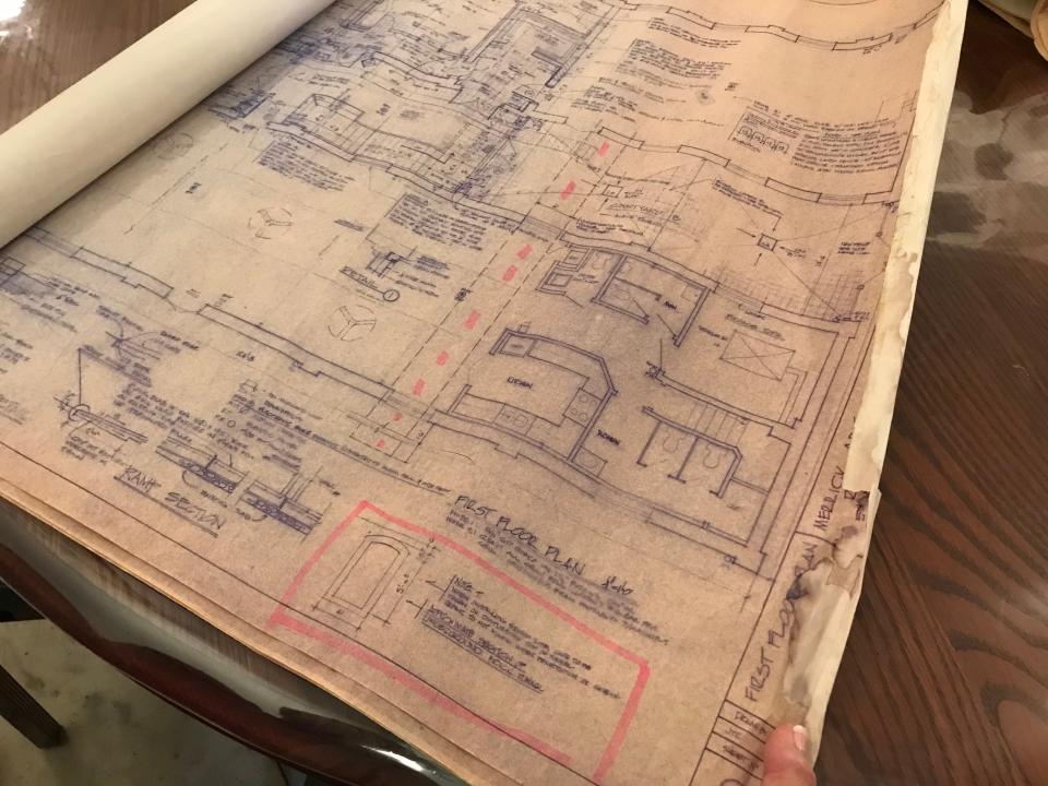 Old blueprints recently found at the Merrick Art Gallery showed a tunnel exising underneath the New Brighton art gallery.