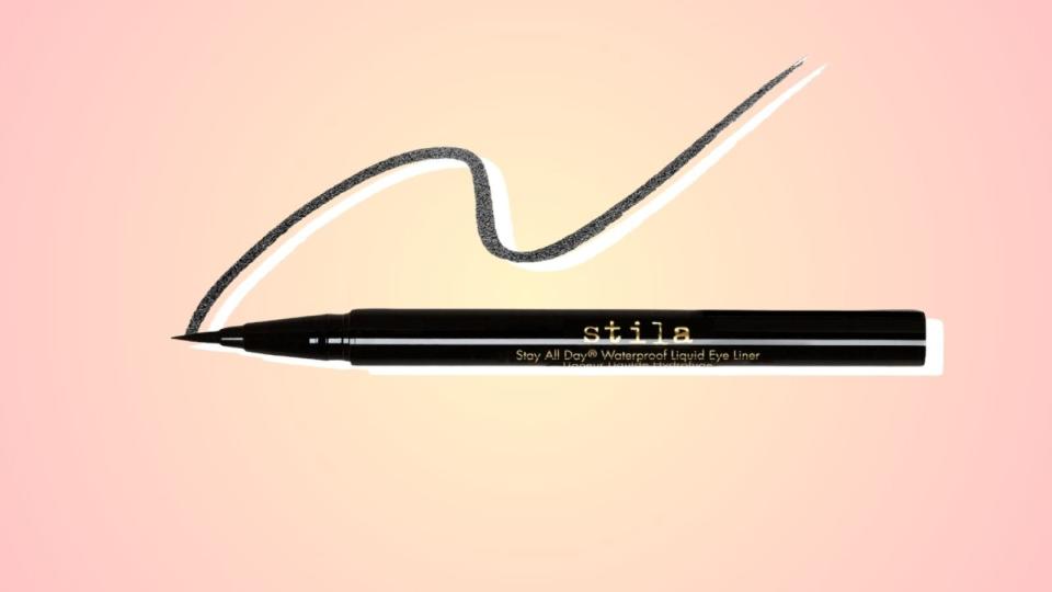 Bring graphic liner to your makeup with the Stila Stay All Day Waterproof Liquid Eye Liner.