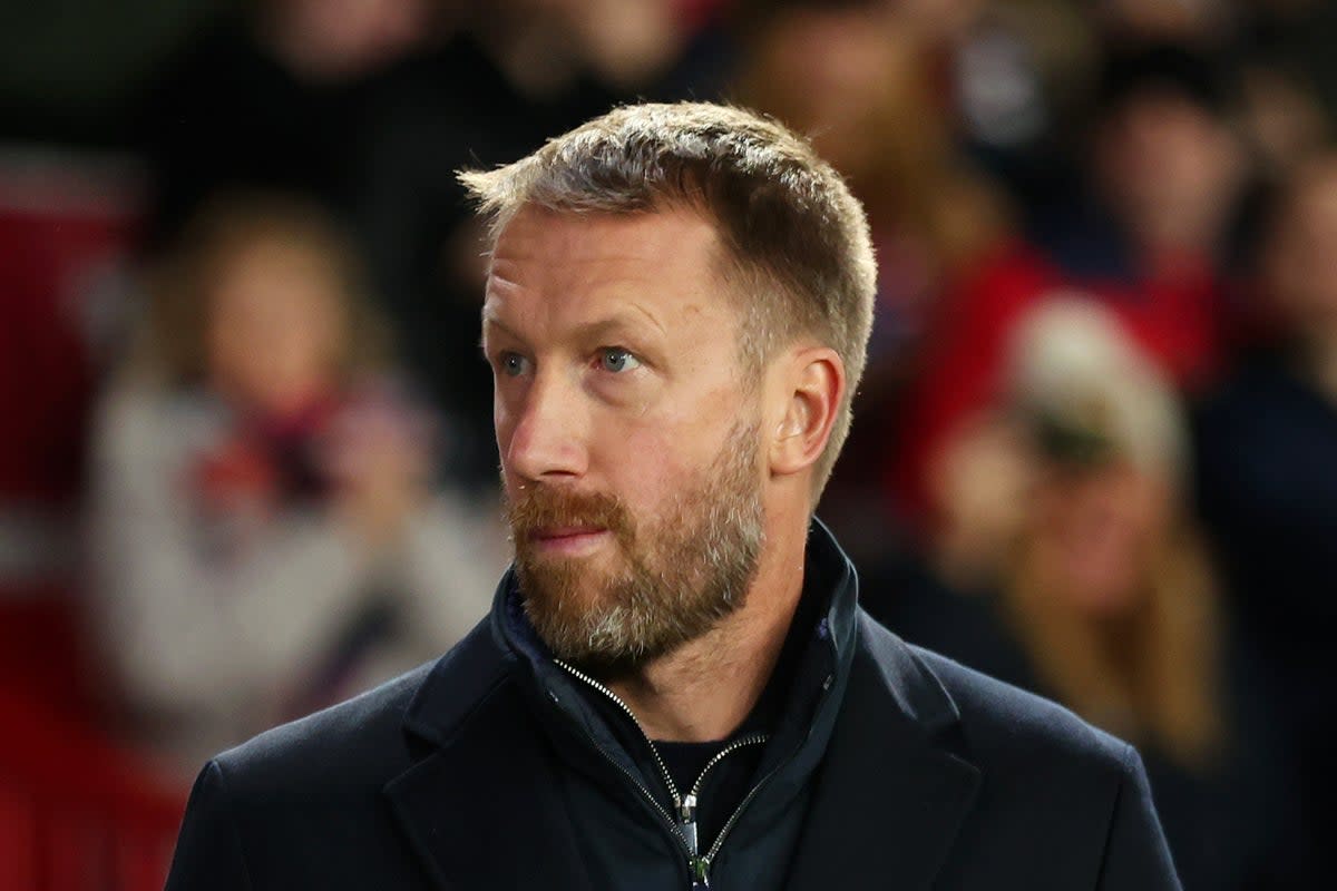 Coy: Graham Potter refused to discuss Chelsea’s transfer business  (Getty Images)