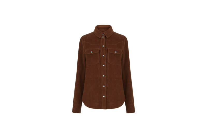 <p>Let us remind you that the Lucy Williams and Warehouse collab has landed and we are <em>here</em> for it. First on the shopping list? This corduroy western-inspired shirt. Team with cowboy boots to tackle two trends in one. <em>£42, <a rel="nofollow noopener" href="https://www.warehouse.co.uk/gb/edits/lucy-williams-aw18/cord-western-shirt/032456.html?dwvar_032456_color=50&cgid=lucy-williams-curates&position=29#plpPosition=8&start=29&categoryID=lucy-williams-curates" target="_blank" data-ylk="slk:Warehouse;elm:context_link;itc:0;sec:content-canvas" class="link ">Warehouse</a></em> </p>