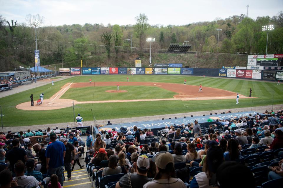 Scenes from the Tourists season opener against the Bowling Green Hot Rods April 6, 2023.