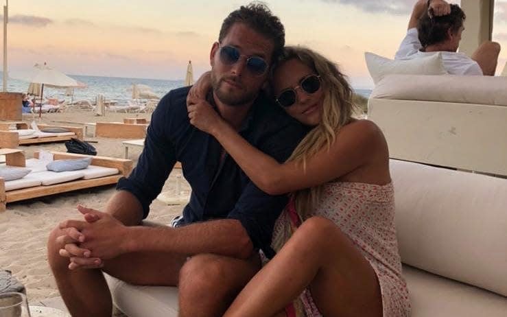 An Instagram post showed Caroline Flack and her boyfriend Lewis Burton in happier times