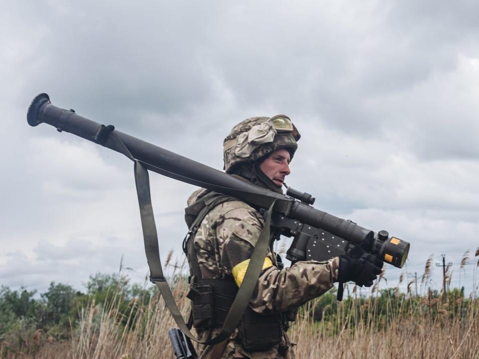 Ukraine soldier MANPADS shoulder-fired anti-aircraft missile