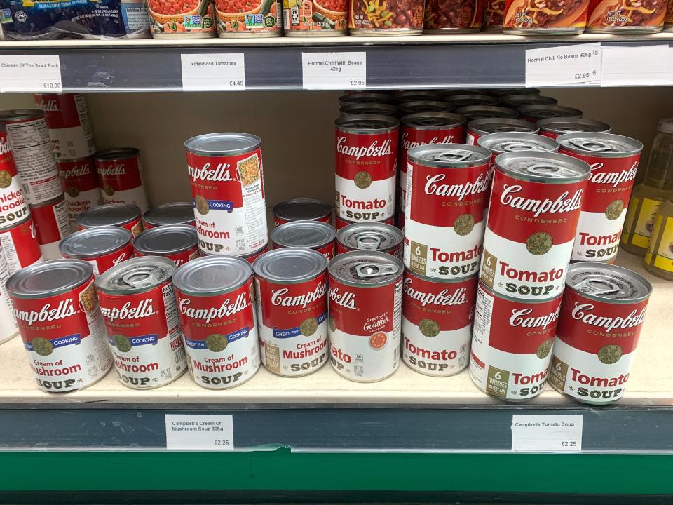 Campbells soup, American Food Store