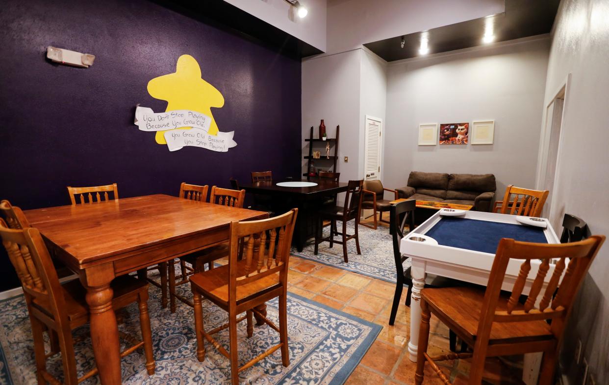 One of the rooms customers can play boardgames in at Village Meeple Board Game Cafe, at 1570 E. Battlefield Road Suite F, on Tuesday, June 13, 2023.