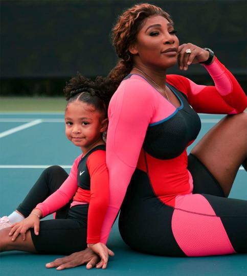 Serena Williams and Daughter Olympia