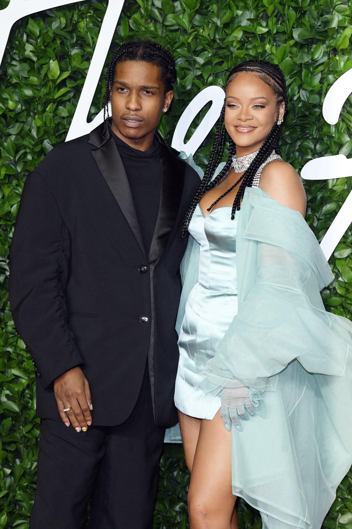 Rih & Rocky in Barbados on Tuesday 💚