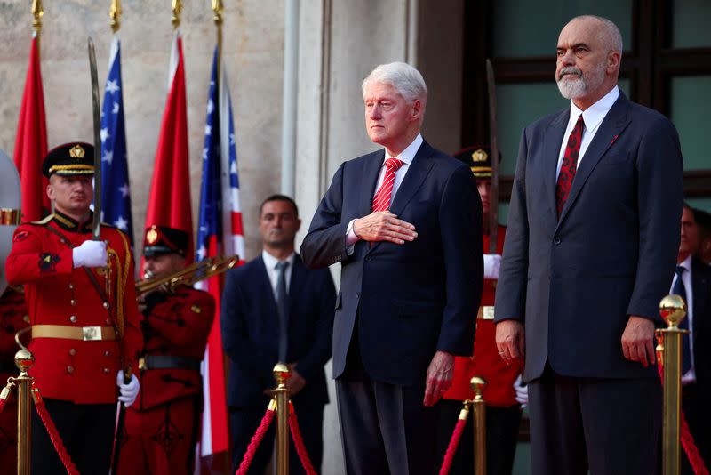 FILE PHOTO: Bill Clinton tells Kosovo: stop 'foolishness' in Serb-majority north