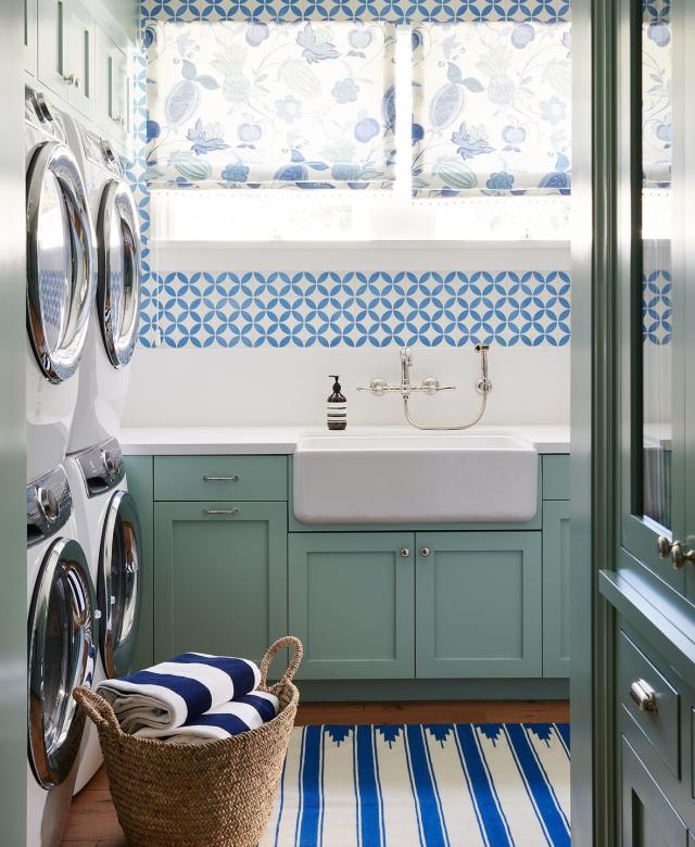 Small Laundry Room Ideas with a Top Loader - Melissa Roberts Interiors