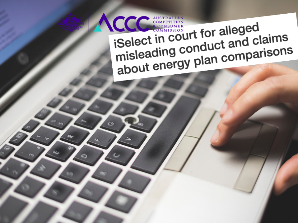 ACCC is dragging iSelect to court. <em>(Photos: Getty, ACCC, Yahoo Finance)</em>