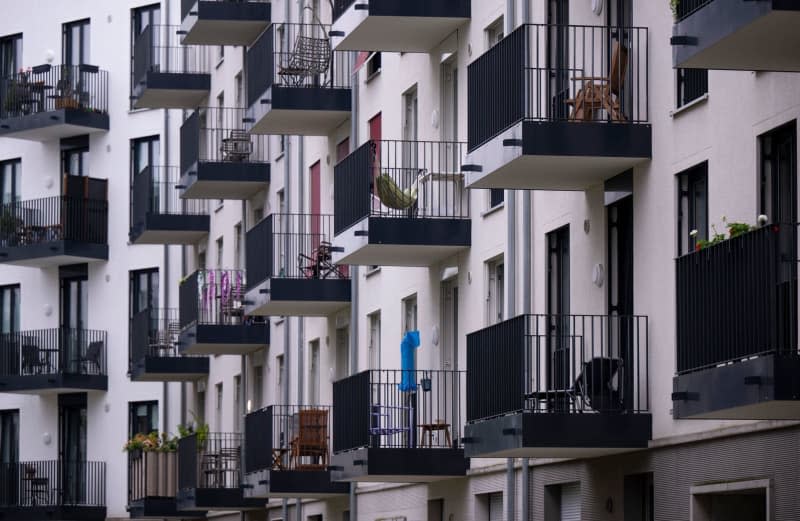 View of the facades of a new building with condominiums in the Charlottenburg district. Monika Skolimowska/dpa