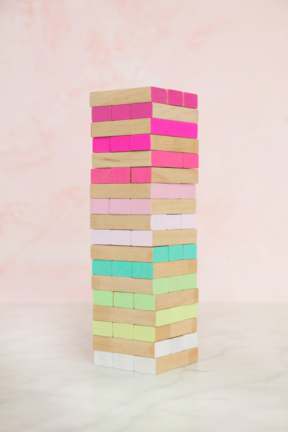 Ombré Tumbling Tower Game