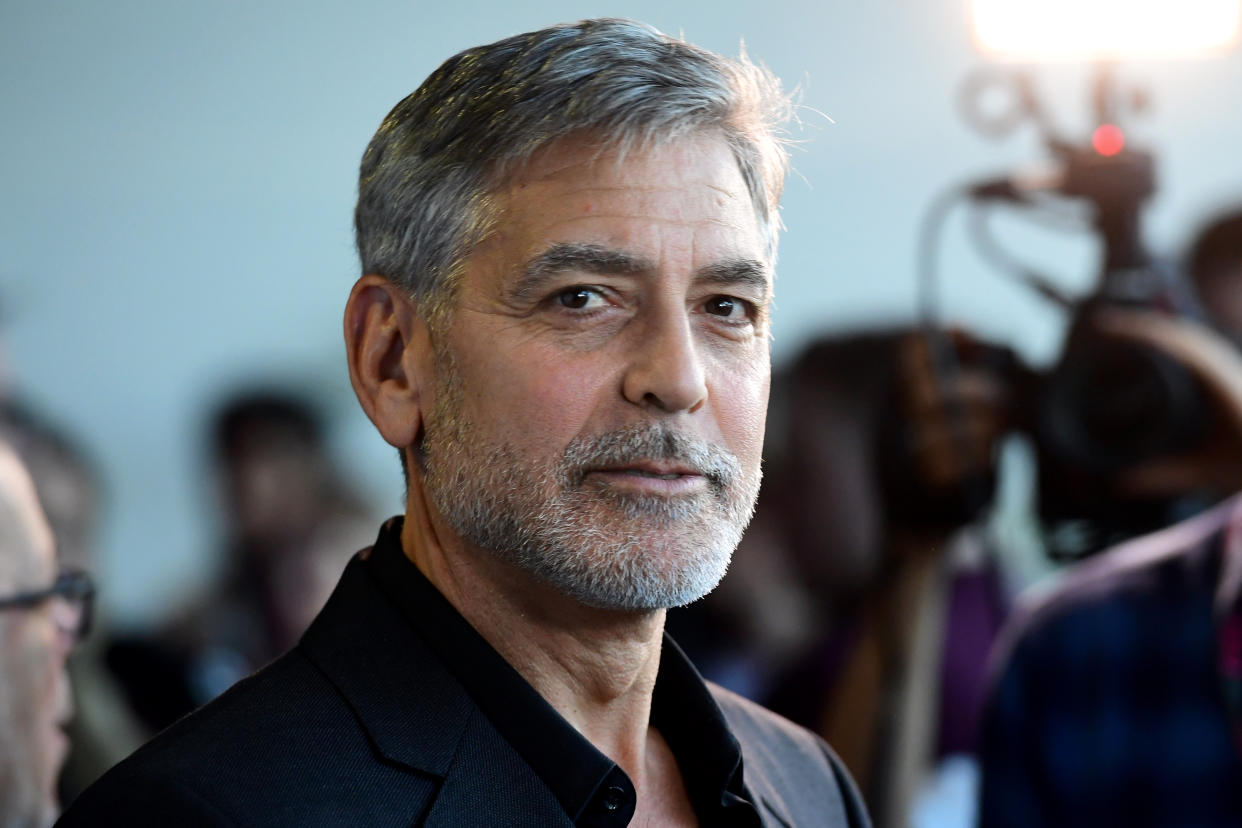 George Clooney said the entire Trump family belongs in the "dustbin of history" in an upcoming podcast. (Photo: Ian West/PA Images via Getty Images)