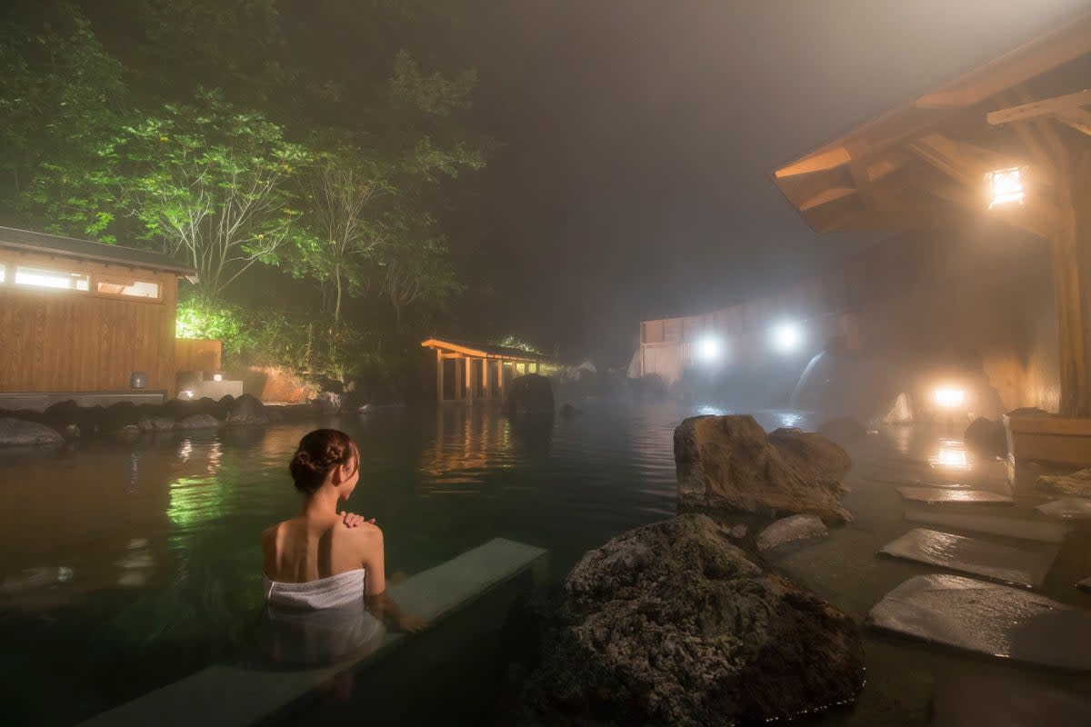 The open air bath in Kusatsu (Gabrielle Doman)