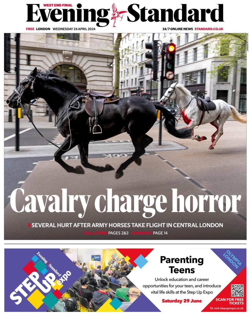 Evening Standard Front Page (Evening Standard)