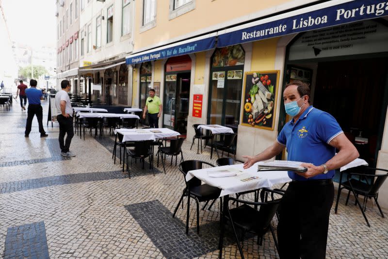 FILE PHOTO: Coronavirus disease (COVID-19) outbreak in Lisbon