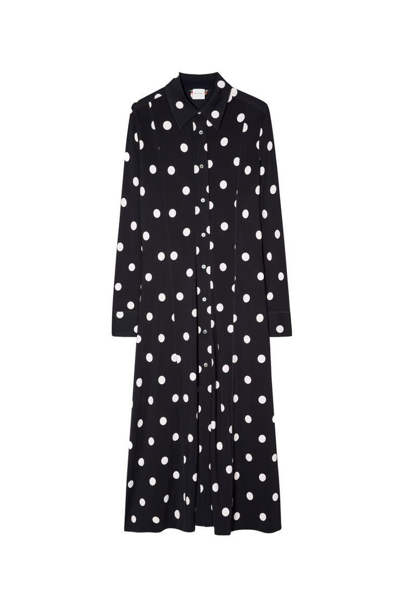 Paul Smith Polka Dot Jersey Shirt Dress