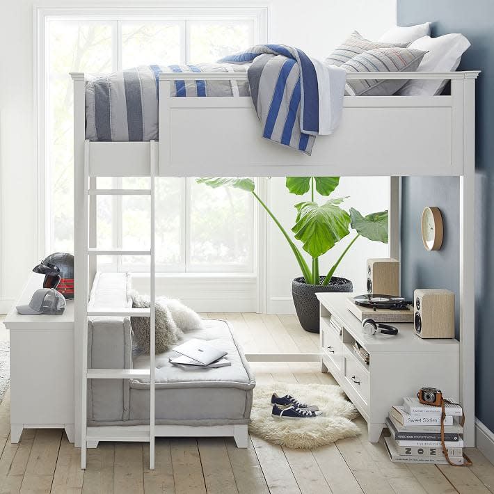 <p><a href="https://go.redirectingat.com?id=74968X1596630&url=https%3A%2F%2Fwww.pbteen.com%2Fproducts%2Fhampton-loft-bed-with-cushy-bookcase-set%2F&sref=https%3A%2F%2Fwww.cosmopolitan.com%2Flifestyle%2Fg40010661%2Fbest-loft-beds-for-adults%2F" rel="nofollow noopener" target="_blank" data-ylk="slk:Shop Now;elm:context_link;itc:0;sec:content-canvas" class="link ">Shop Now</a></p><p>Hampton Loft Bed </p><p>$3099.00</p>