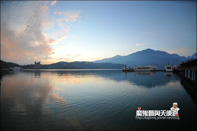 《南投景點美食》日月潭朝霧碼頭日出 埔里鹹油條 恆吉城早餐店蔥油餅加蛋