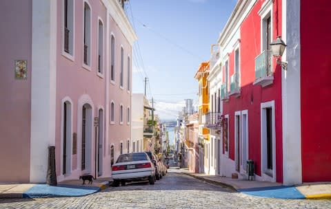 A colourful street in Old San Juan, Puerto Rico - Credit: mikolajn - Fotolia