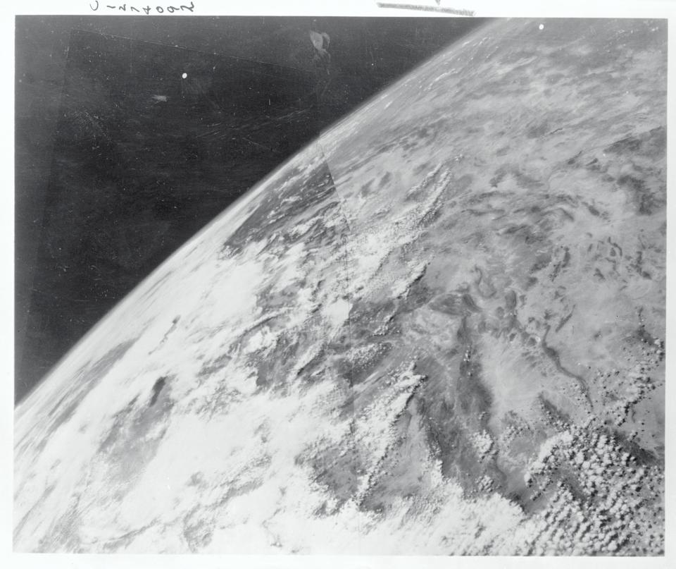 One of the first shots of Earth from space taken in 1954.
