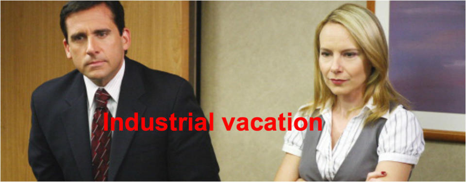 <p>Industrial vacation: A business trip to a desirable location that is loosely related to business. </p>