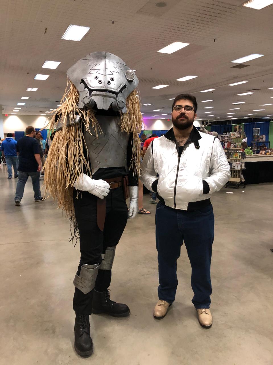 Mike Jones was an imposing sight as comic book character, Stanley Snyder, who is a trouble-maker but not evil, at this weekend's AMA-CON.