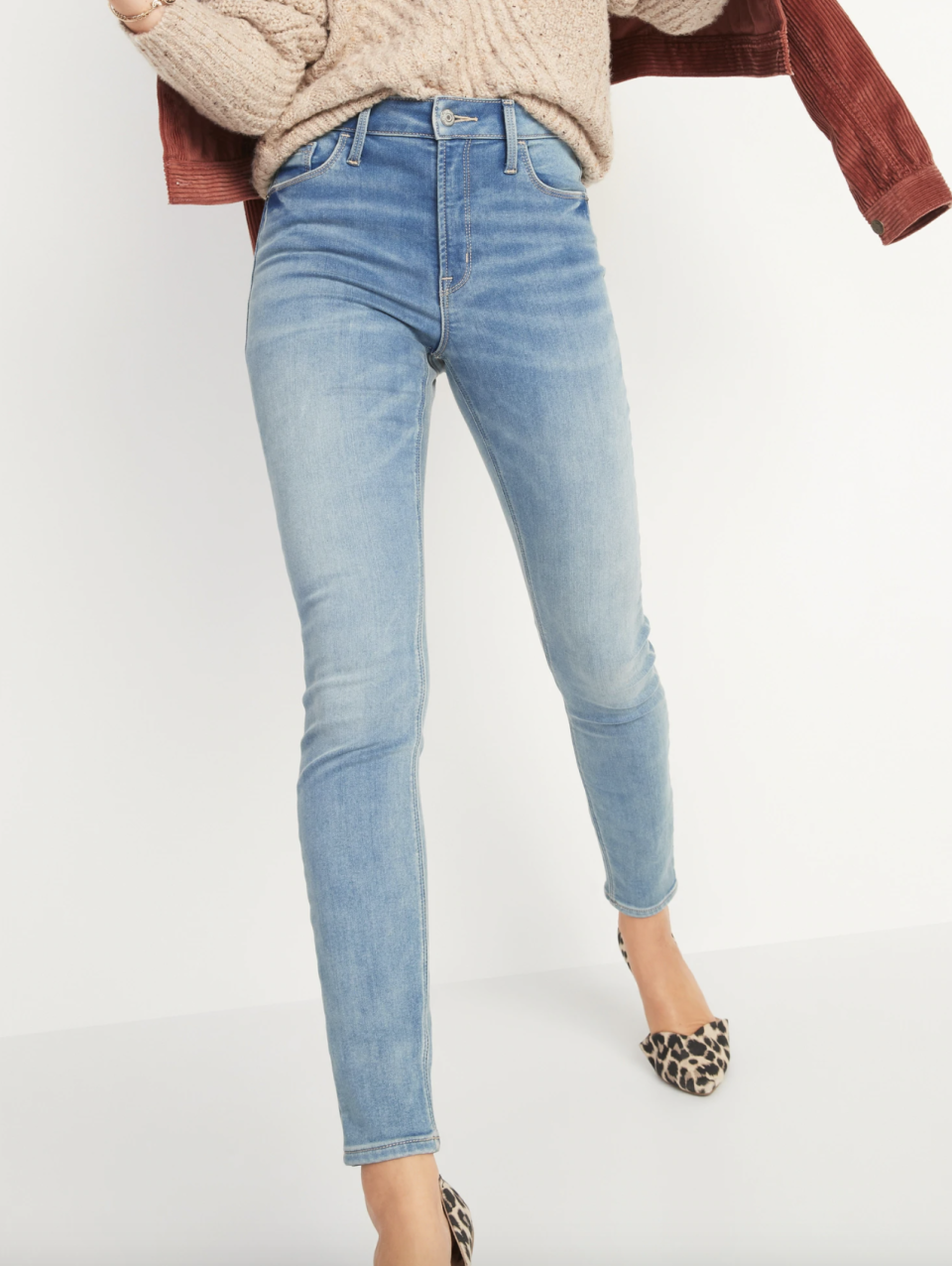 High-Waisted Rockstar Built-In Warm Super Skinny Jeans for Women - on sale at Old Navy, $30 (originally $60).