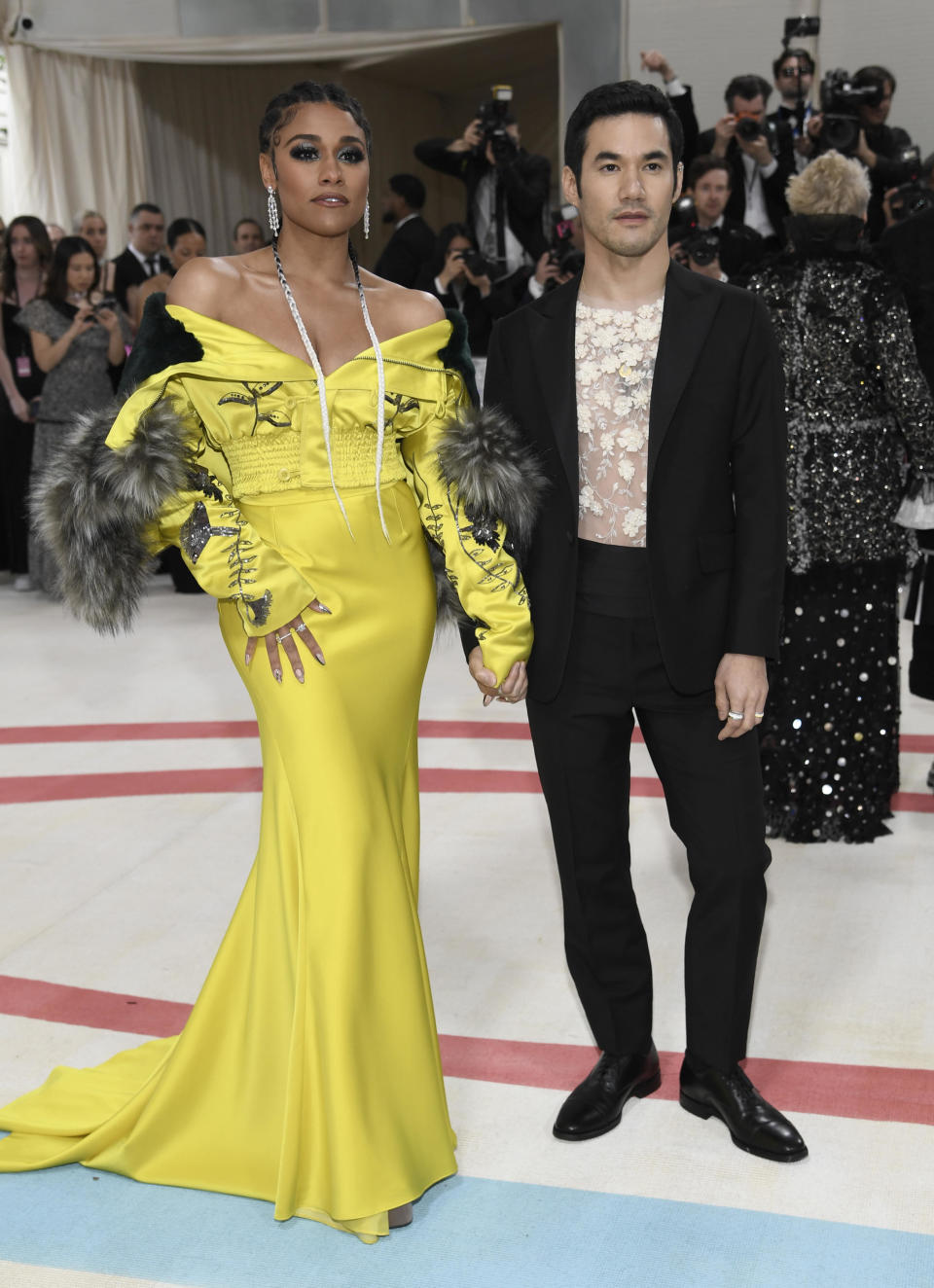 Ariana DeBose and Joseph Altuzarra attend The Metropolitan Museum of Art's Costume Institute benefit gala celebrating the opening of the 