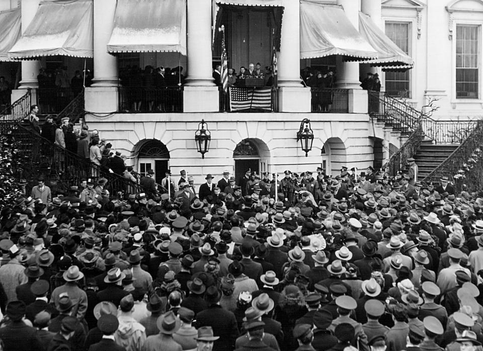 1945: President Franklin Delano Roosevelt