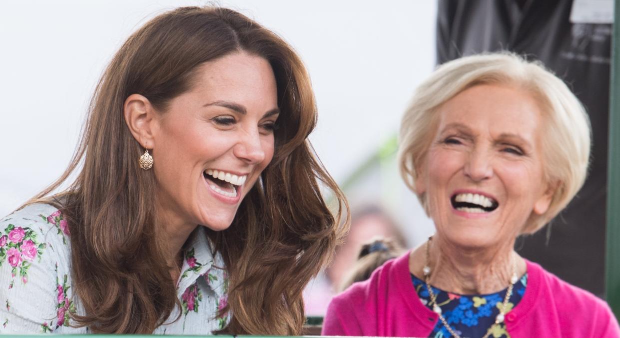 Kate Middleton has revealed one of Prince Louis' first phrases was "that's Mary Berry" [Image: Getty]