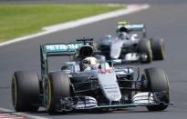 Hungary Formula One - F1 - Hungarian Grand Prix 2016 - Hungaroring, Hungary - 24/7/16 Mercedes' Lewis Hamilton during the race REUTERS/Laszlo Balogh