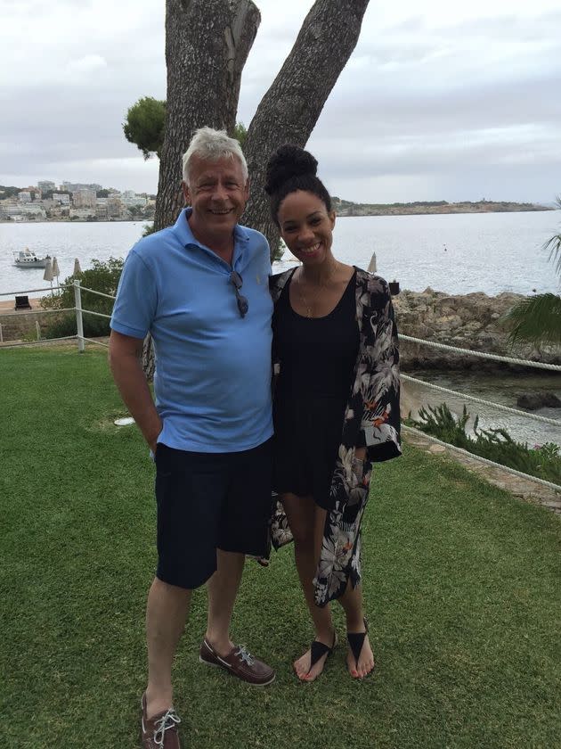 Michelle Ackerley with her dad, Marcus. 