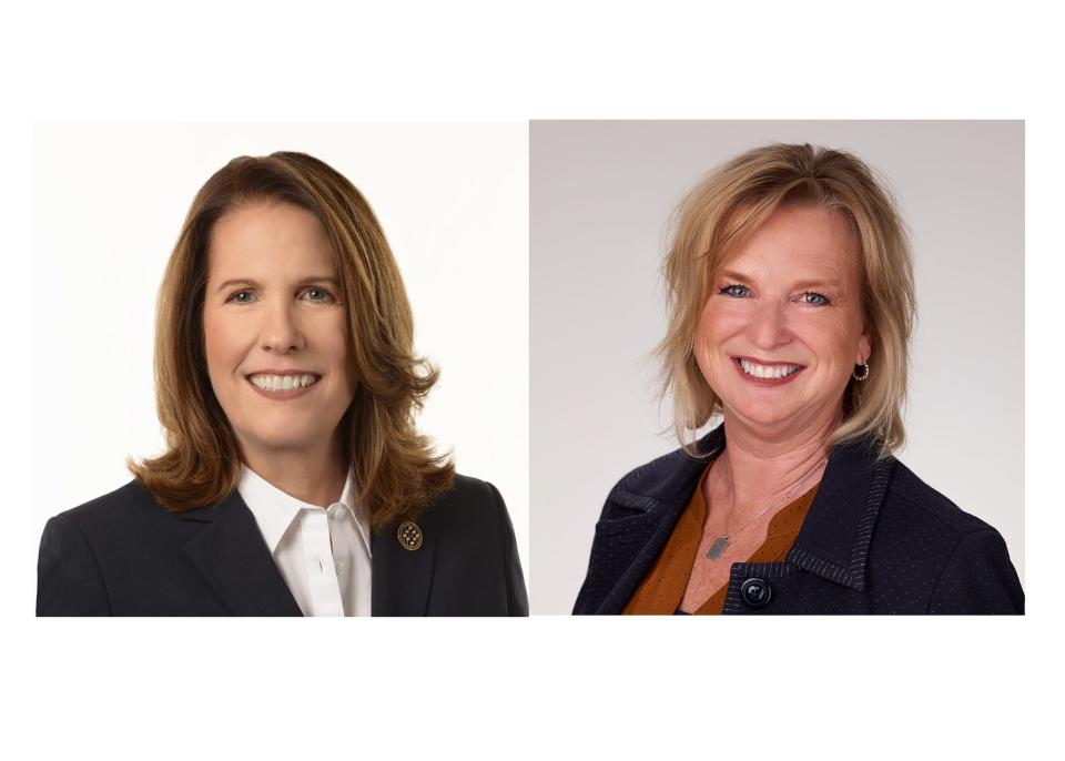 Vanderburgh County Commissioner, District 3 candidates Cheryl Musgrave (R) (Incumbent), left, and Amy Canterbury (R).