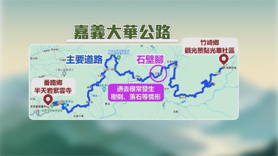 連日降雨又頻地震　大華公路落石險象環生