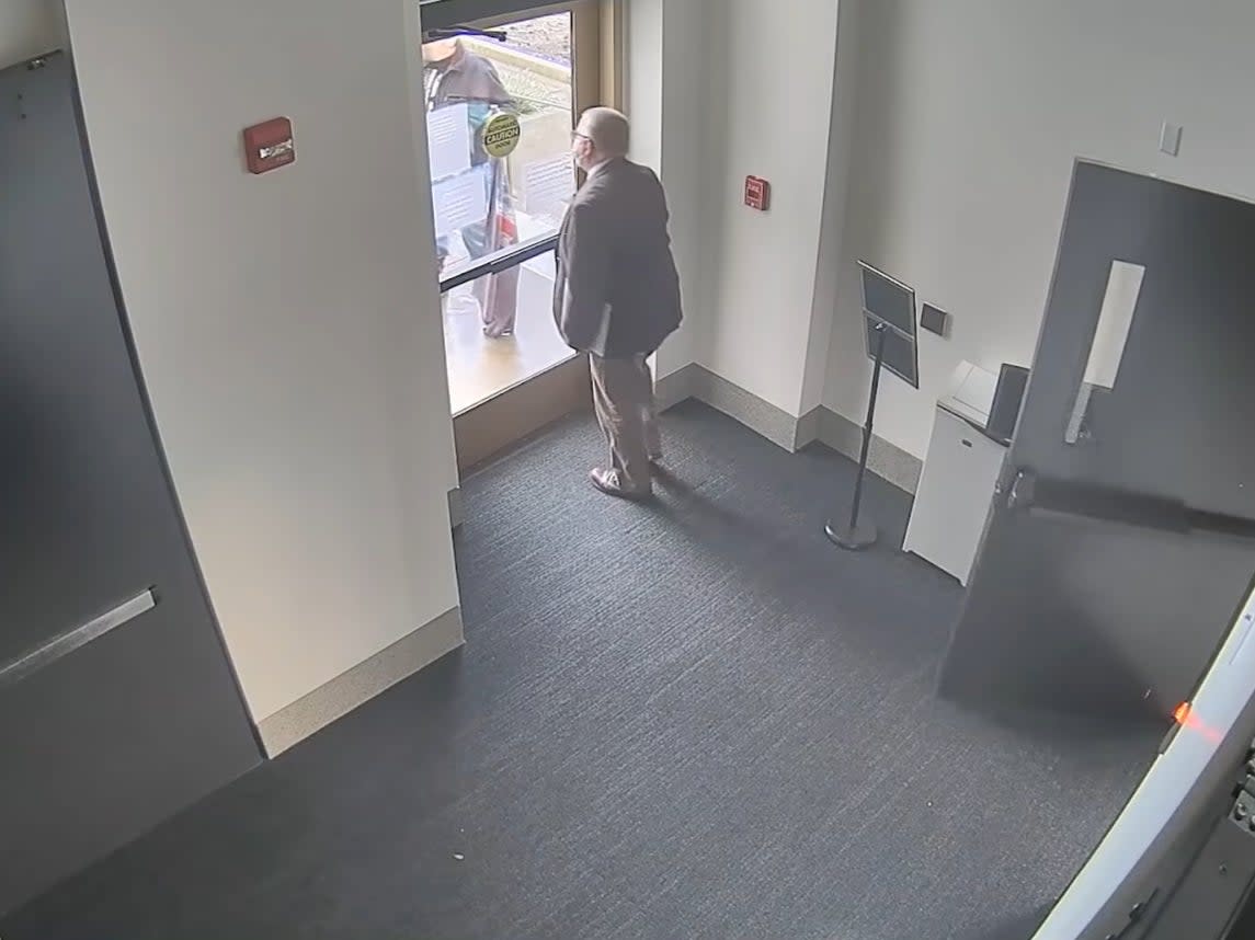 Mike Nearman was seen in security footage opening a door to protesters which had been closed to the public (YouTube)