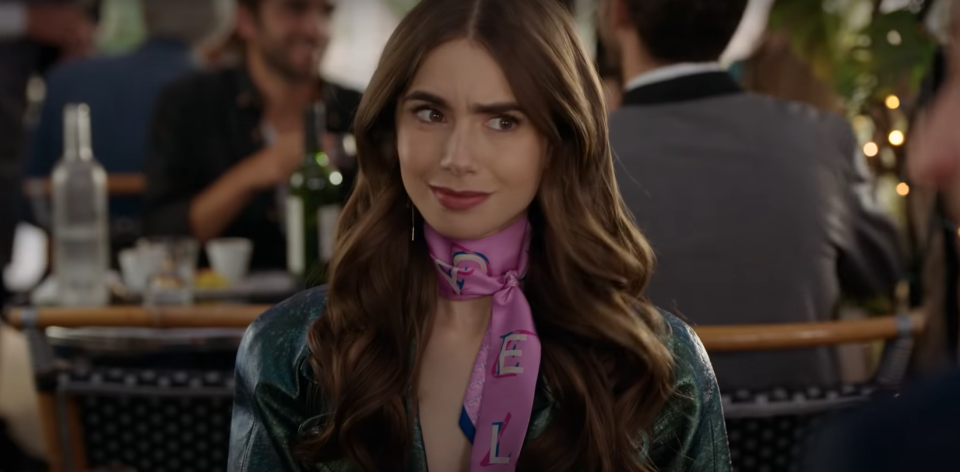 Lily Collins as Emily in "Emily in Paris"