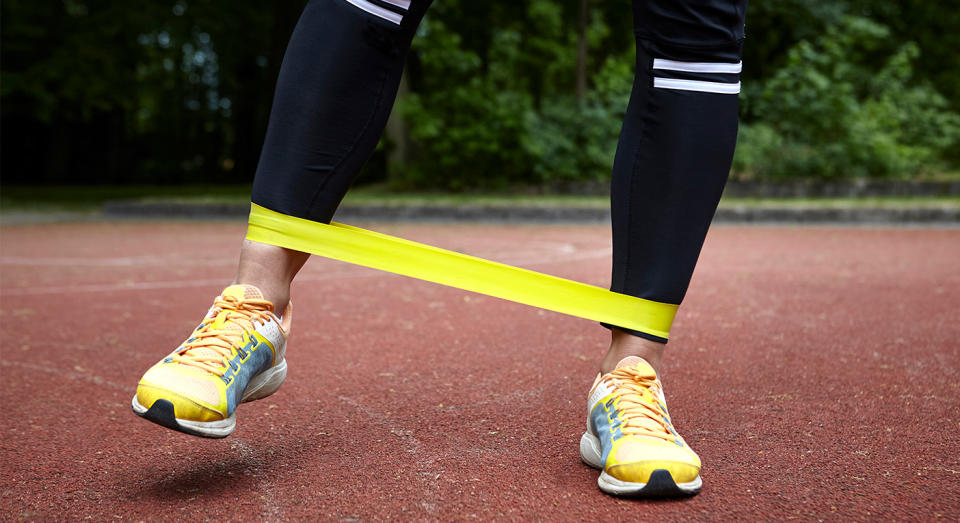 Latex resistance bands will be big business in 2019. [Photo: Getty]