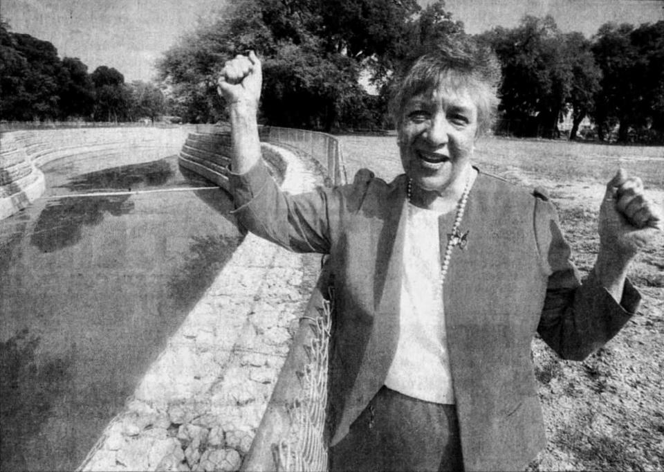 In 1991, East Austin community organizer Alicia García celebrated the decades-long effort to prevent flooding along Boggy Creek, which earned the Govalle neighborhood the ominous nickname, "The Fishbowl."