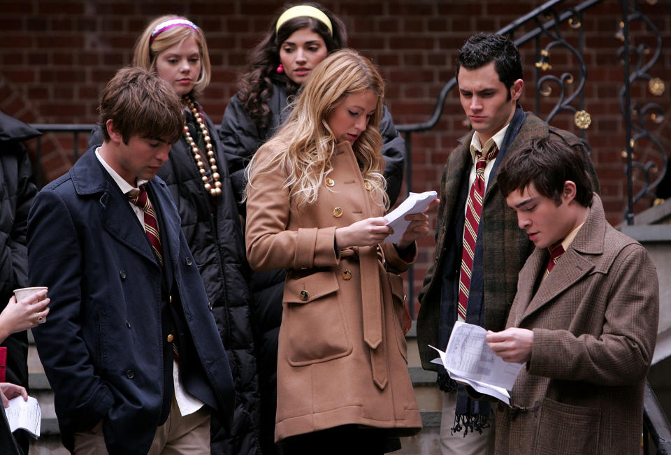 Chace Crawford, Blake Lively, Penn Badgley y Ed Westwick