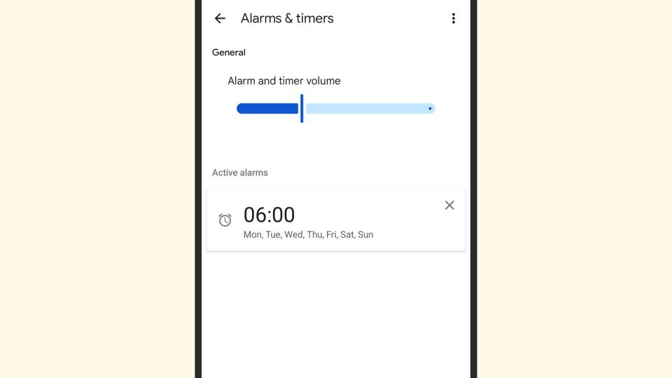 Use the accompanying app to edit smart speaker alarms. <em>Screenshot: Apple</em>