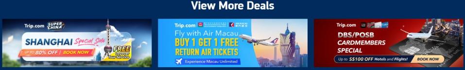 Trip.com May deals - more offers